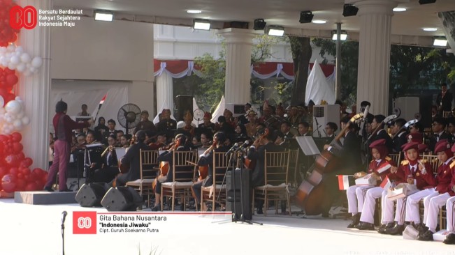 Pagelaran musik di upacara Kemerdekaan 17 Agustus 2025. [Istimewa]